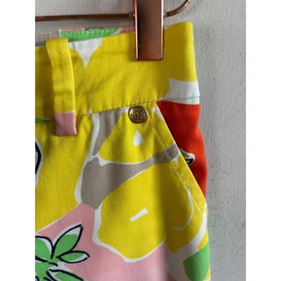 Trina Turk Women’s Floral Bermuda Shorts Multicolor Cotton Blend Summer Size 2 - Picture 5 of 13